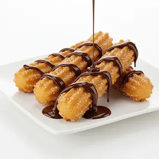 Ración individual de churros de chocolate (200 g.)