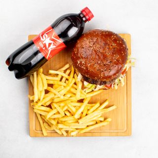 Double cheeseburger menu