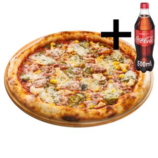 Пица Бонифачо + Кока-Кола (500мл)