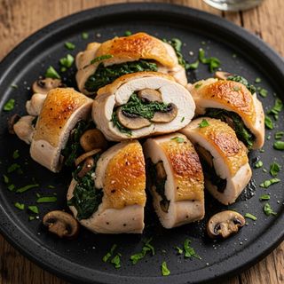 Le Botti Stuffed Chicken With Spinach, Mushrooms