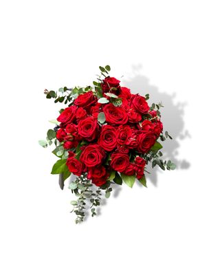 Bouquet di Rose & Roselline Rosse Misura: Piccolo