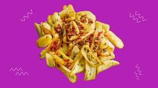 Бараболя з печі з панчетою