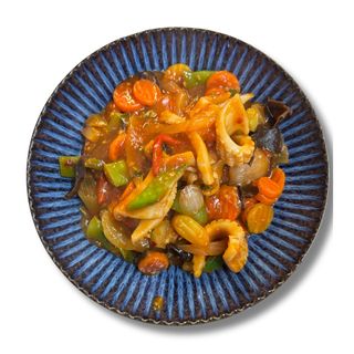 Kalmary w sosie kwaśno-pikantnym 10 szt