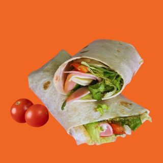 ვრაპი ლორით და მოცარელათი