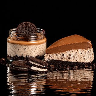Crema de Queso con Oreo (Porción)