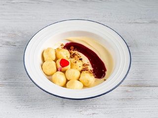 Ліниві вареники з крем-пломбір (200g)