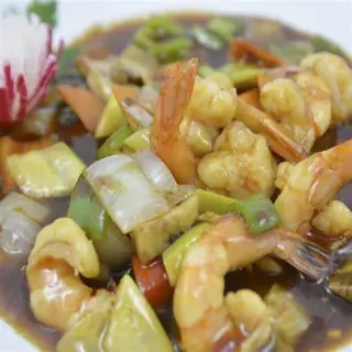 Gambas con Guindillas