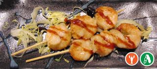 Spiedini di gamberi