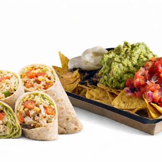 Combo Duo ribera maya (2 burritos + Nachos Ribera maya)