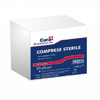 Cara Comprese Sterile 10cm/10cm (5buc) x 20buc