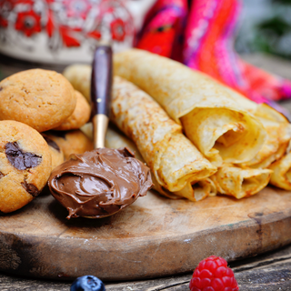 Clatita cu Nutella si biscuite