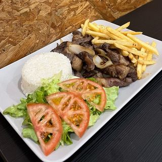 Picanha com batata fritas