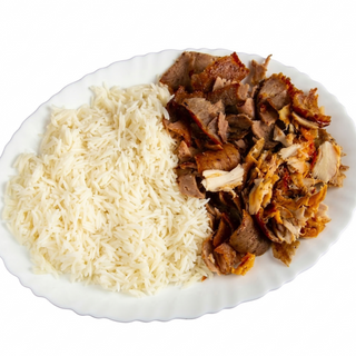 Plato Combinado De Carne Y Arroz