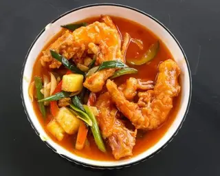 Gamberi in salsa agrodolce
