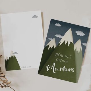 Tarjeta “moverás montañas”