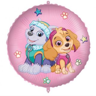 Balon napełniony helem Psi patrol pink