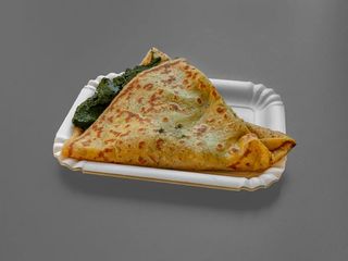 Crêpe con spinaci e fontina