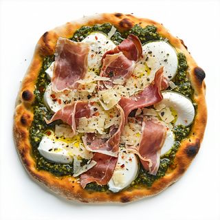 Pizza al pesto normale