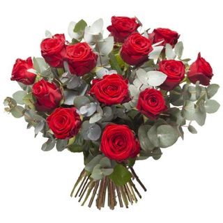 Bouquet Amour  13 Roses Feuillage