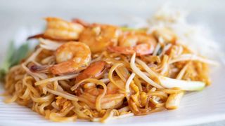 Fideos Chinos Con Gambas