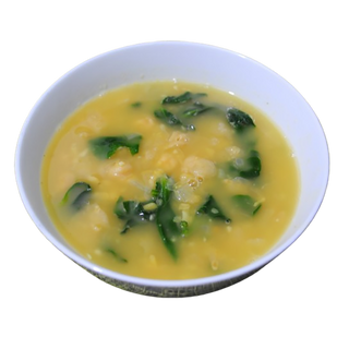 Grão com Espinafres