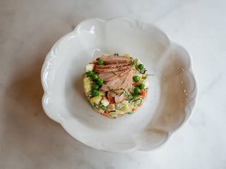 Олів'є з грилованим курчам