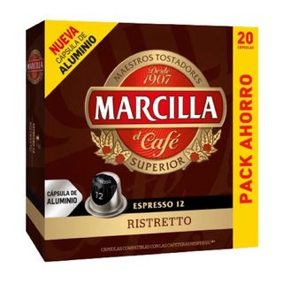 Café Ristretto en Cápsulas Marcilla 20x5,2 Gr.