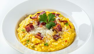 Risotto cu bacon si sofran