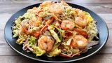 Fideos De Arroz Con Gambas
