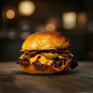 Smoke BBQ single burger