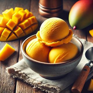 SORBETE DE MANGO VEGANO