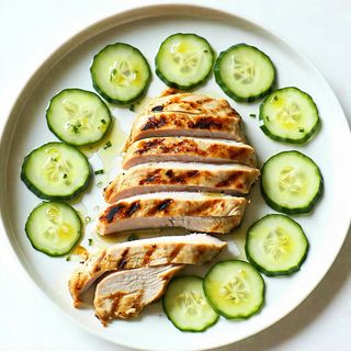 12. Пиле с пресни краставици