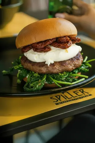Burrata burger