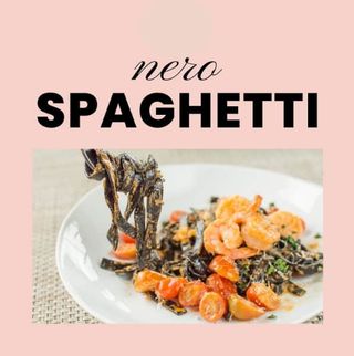 Spaghetti Nero al Gamberi