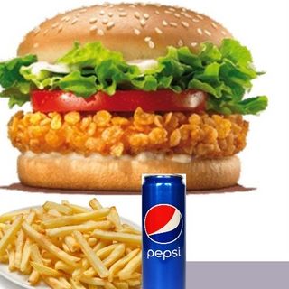 Chicken burger menu