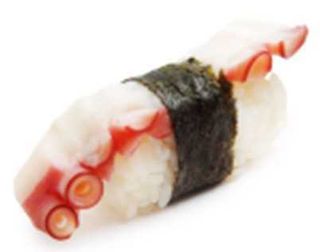 Gluten free - tako nigiri - 2 pezzi - polpo