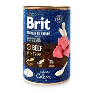 Hrana umeda caini Brit Premium by Nature Beef with Tripes 400 g