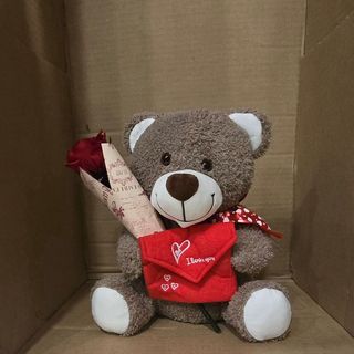 OSO CON SOBRE + ROSA DESHIDRATADA