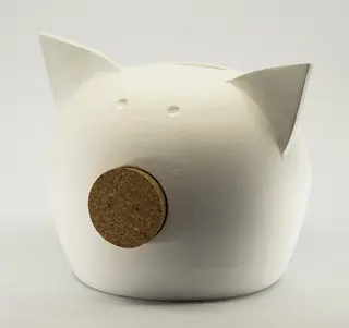 Pusculita ceramica Chalk Collection Medium White  M