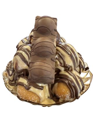 Krapfen mini variegate con crema Duplo e Nutella Ferrero