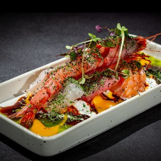 Sashimi burrata truffle special