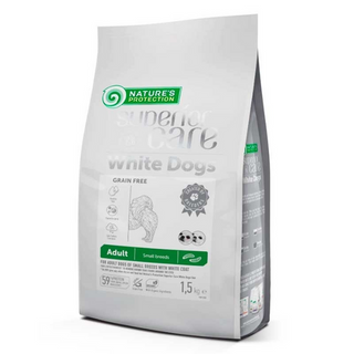 Nature's Protection  White Dogs Grain Free з комахами, 1,5 кг