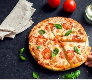 Trancio Margherita e pomodorini