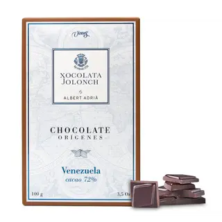 Chocolate Negro con 72% de Cacao Orígenes Venezuela Jolonch 100 Gr.