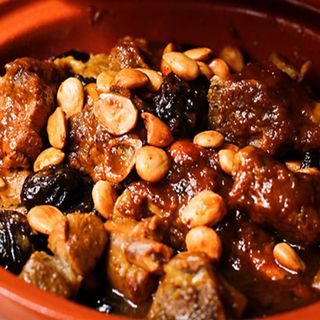 Tajín de ternera y pasas