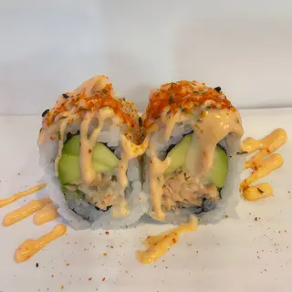 112 Uramaki De Aguacate Con Salmón Cocido Y Picante Salsa Rosa (8 Uds.)