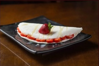 Tapioca de fresa con leche condensado