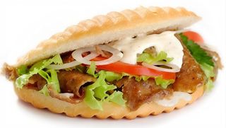 Bocadillo Döner Kebab Con Queso