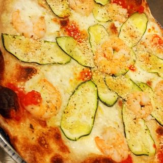 Gratinata gamberi e zucchine