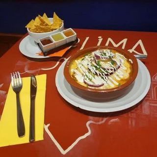 Enchilada de pollo salsa verde